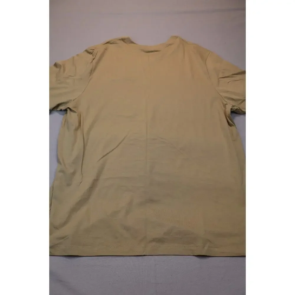 NEW Nike Sportswear Club Men's Tan Short Sleeve Crew Neck T Shirt Tee XXL Tall